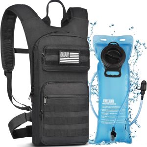 NOOLA Hydration Backpack with 3L TPU Water Bladder, Tactical Molle Water Backpack for Men Women, Hydration Pack for Hiking, Biking, Running and Climbing